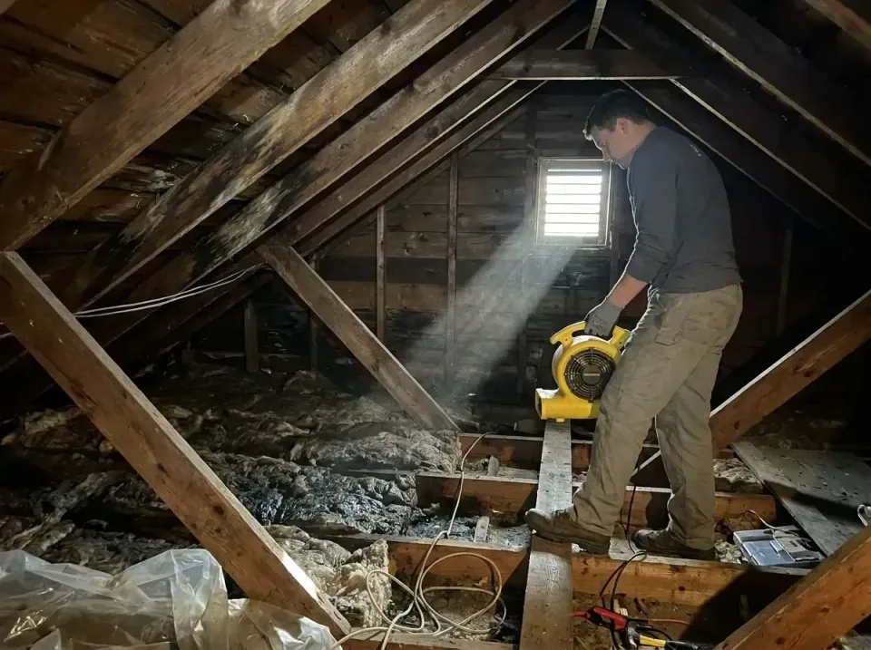 attic-water-damage-drying-proc-007 — frequently asked questions, Emergency Water Extraction & 24/7 Flood Response in Lake Go…